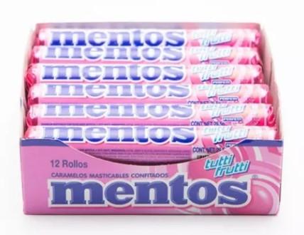 CARAMELO MENTOS - TUTTI FRUTI (Display x12U)